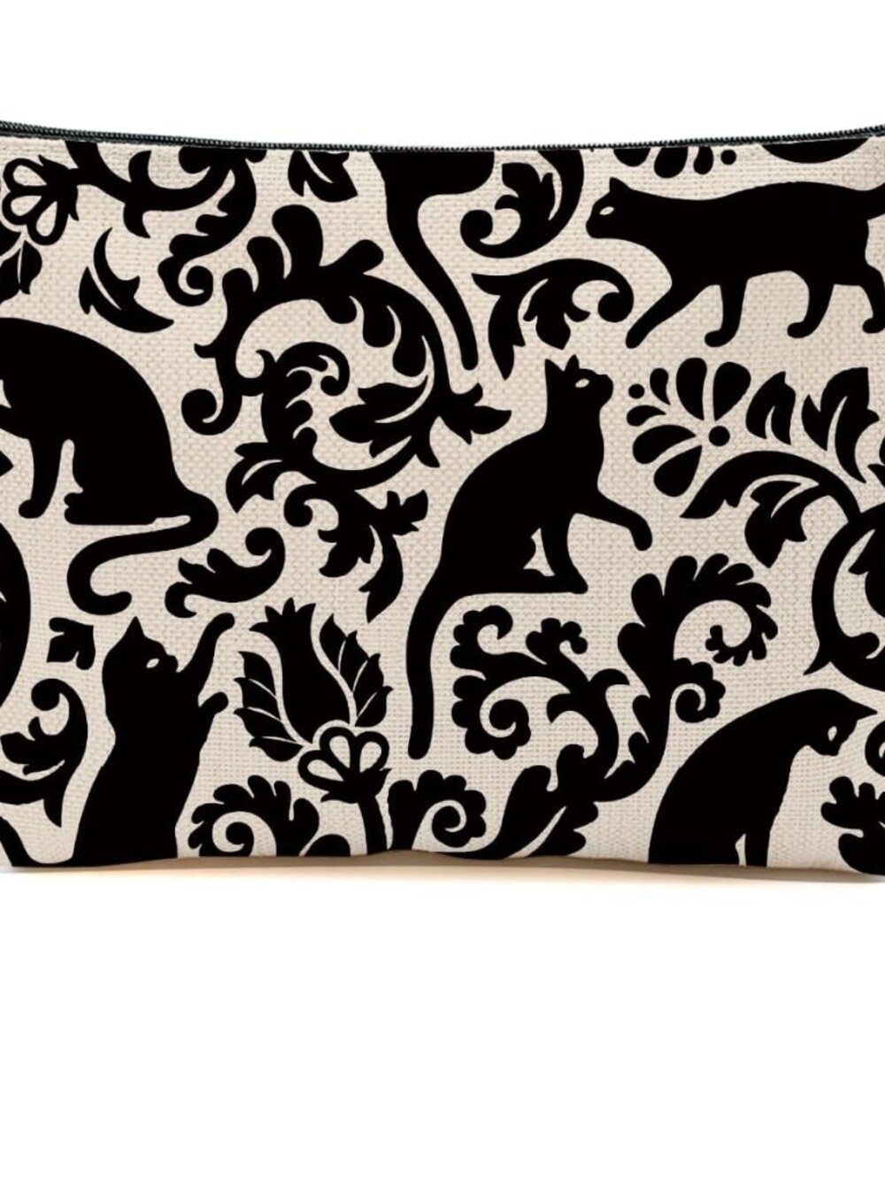 Botanical Cat Makeup Bag Cat Gifts Cosmetic Bag Cat Lover Gifts For Women Girls